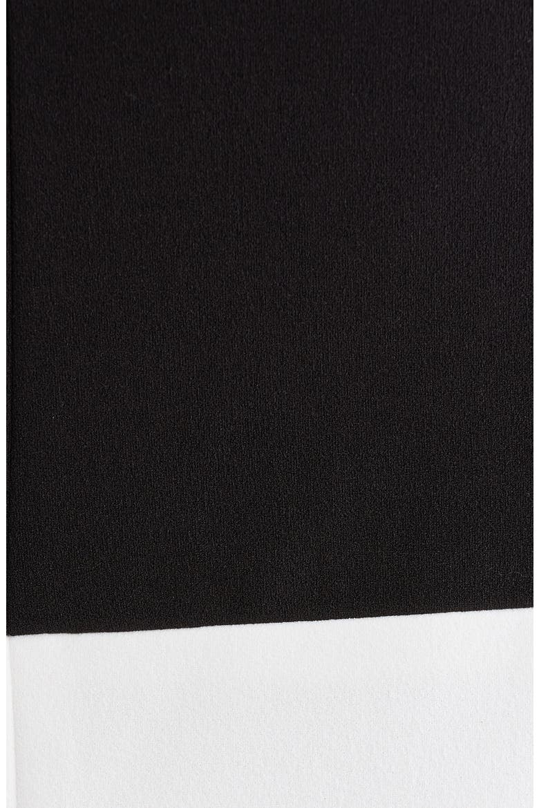 Colorblock Shift Dress, Alternate, color, BLACK/ LILY WHITE