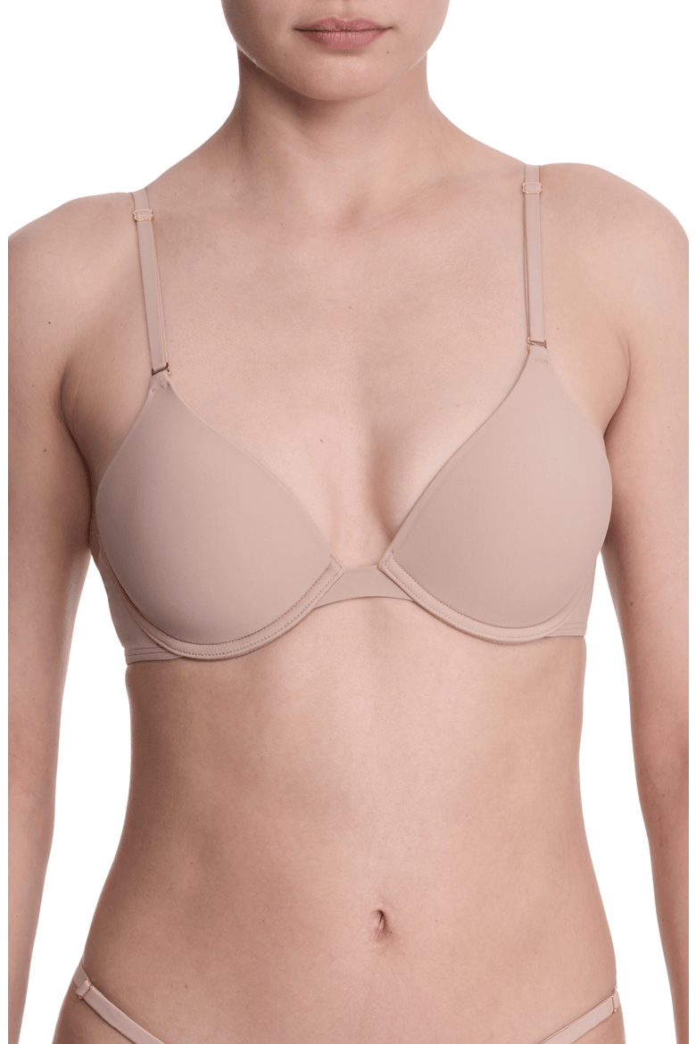 Verge Convertible Plunge T-Shirt Bra, Main, color, Cafe