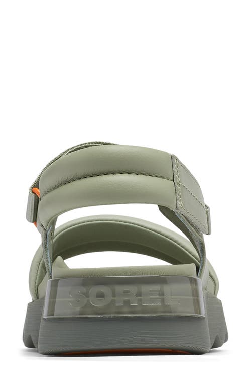 Sorel Viibe Slingback Sandal In Safari/stone Green