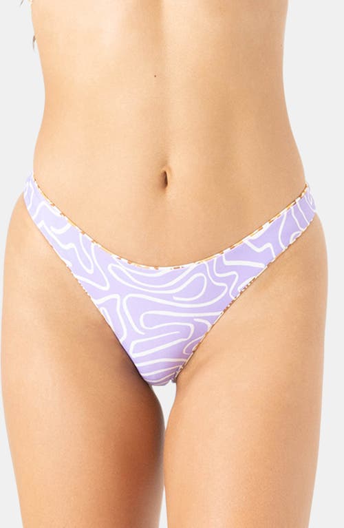 Roxy Sunshine State Of Mind Reversible Bikini Bottoms In Neutral