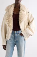 Isabel Marant Valineo-GD Faux Fur Collar Denim Jacket