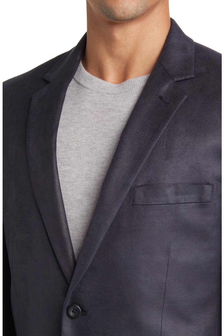 Norris Faux Suede Blazer, Alternate, color, BLUE