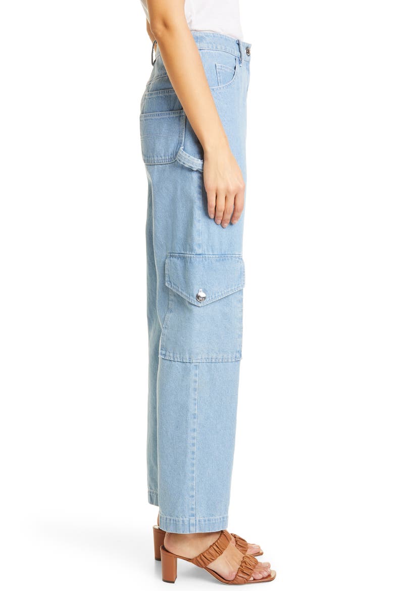 Easton Cargo Jeans, Alternate, color, LIGHT WASH