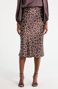Renee C Polka Dot Midi Skirt