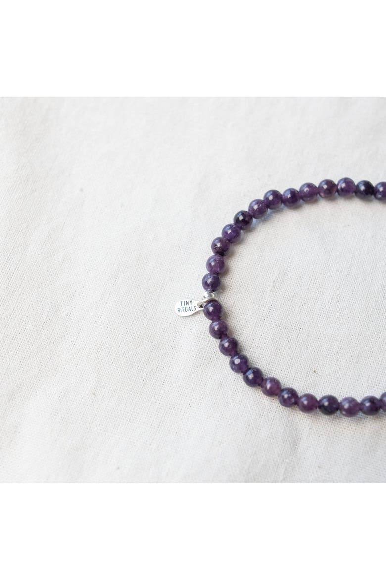Lepidolite Energy Bracelet, Alternate, color, Dark Purple
