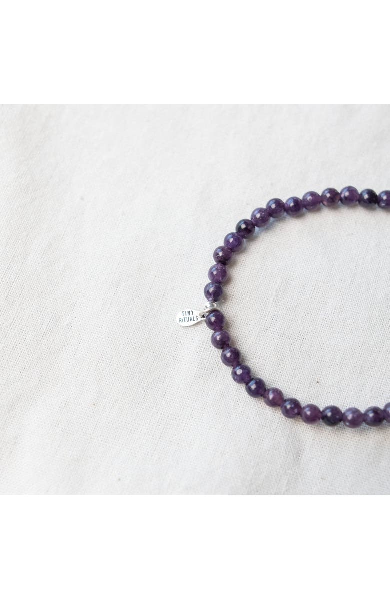 Tiny Rituals Lepidolite Energy Bracelet, Alternate, color, Dark Purple