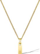 Vincero Men's Initial Pendant Necklace