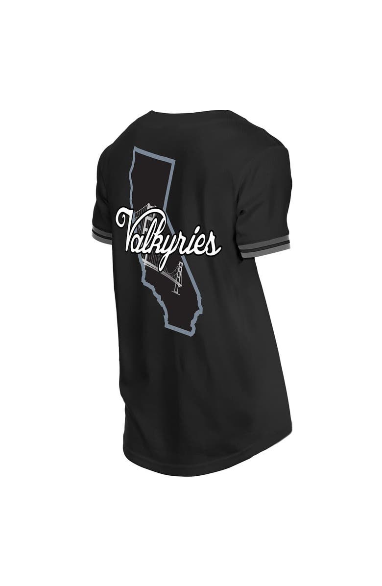 New Era Men's New Era Black Golden State Valkyries 2026 WNBA Draft Hometown Baseball Jersey, Alternate, color, Black