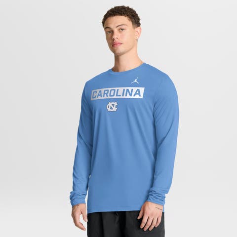 Men
s Jordan Brand Light Blue North Carolina Tar Heels Primetime Campus 2-Hit Legend Dri-FIT Long Sleeve T-Shirt