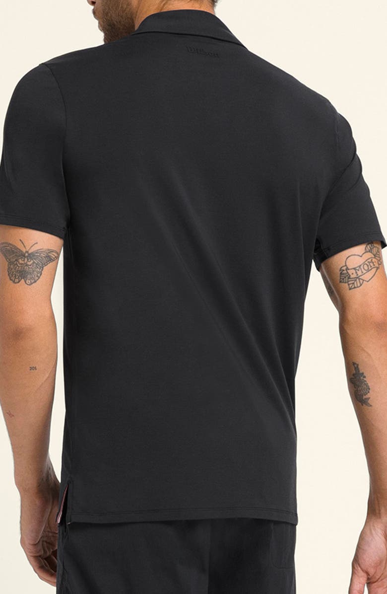 WILSON League Golf Polo, Alternate, color, Black