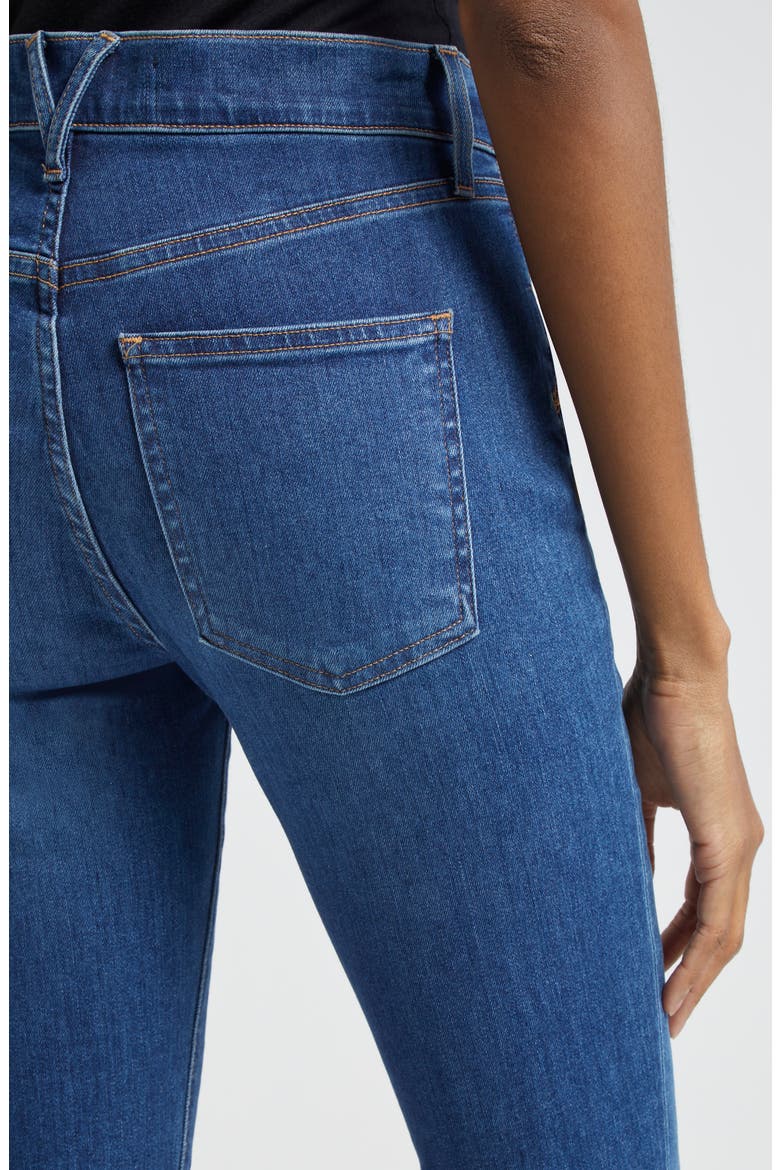 Beverly High Waist Skinny Flare Jeans, Alternate, color, BRIGHT BLUE