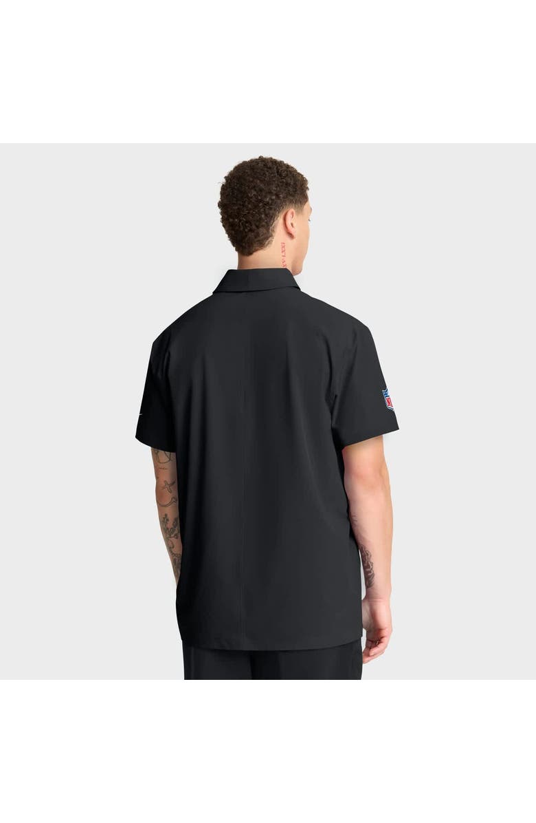 Nike Men's Nike Black Los Angeles Rams Sideline City Pride Woven Performance Polo, Alternate, color, Black