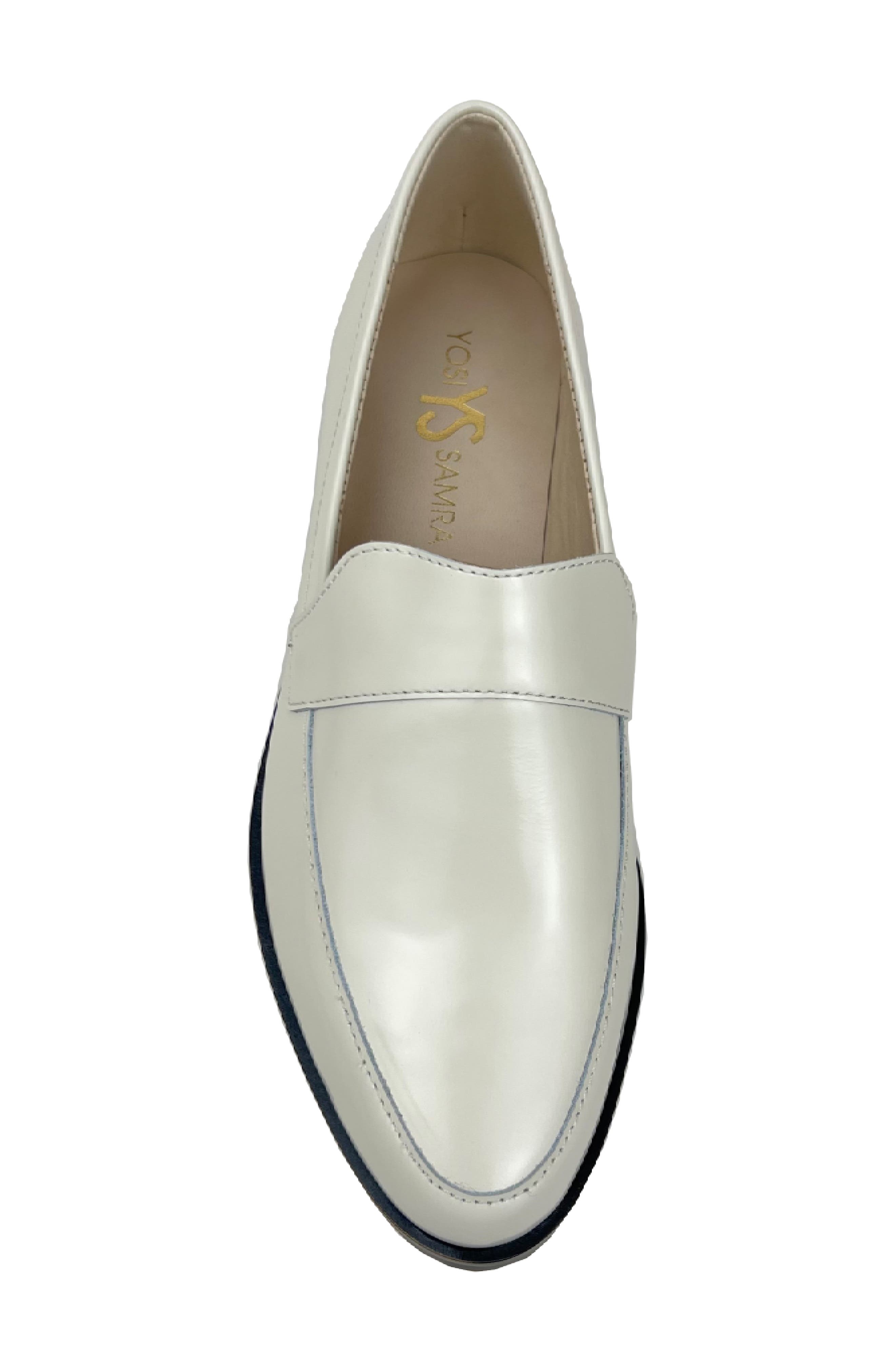 Yosi Samra Olivia Loafer, Alternate, color, Bone