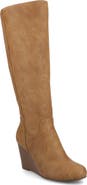 Journee Collection JOURNEE Langly Wedge Heel Tall Boot