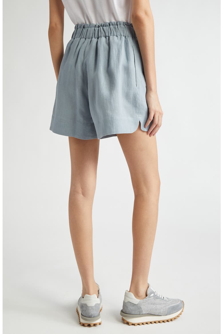 Drawstring Linen Shorts, Alternate, color, DUST