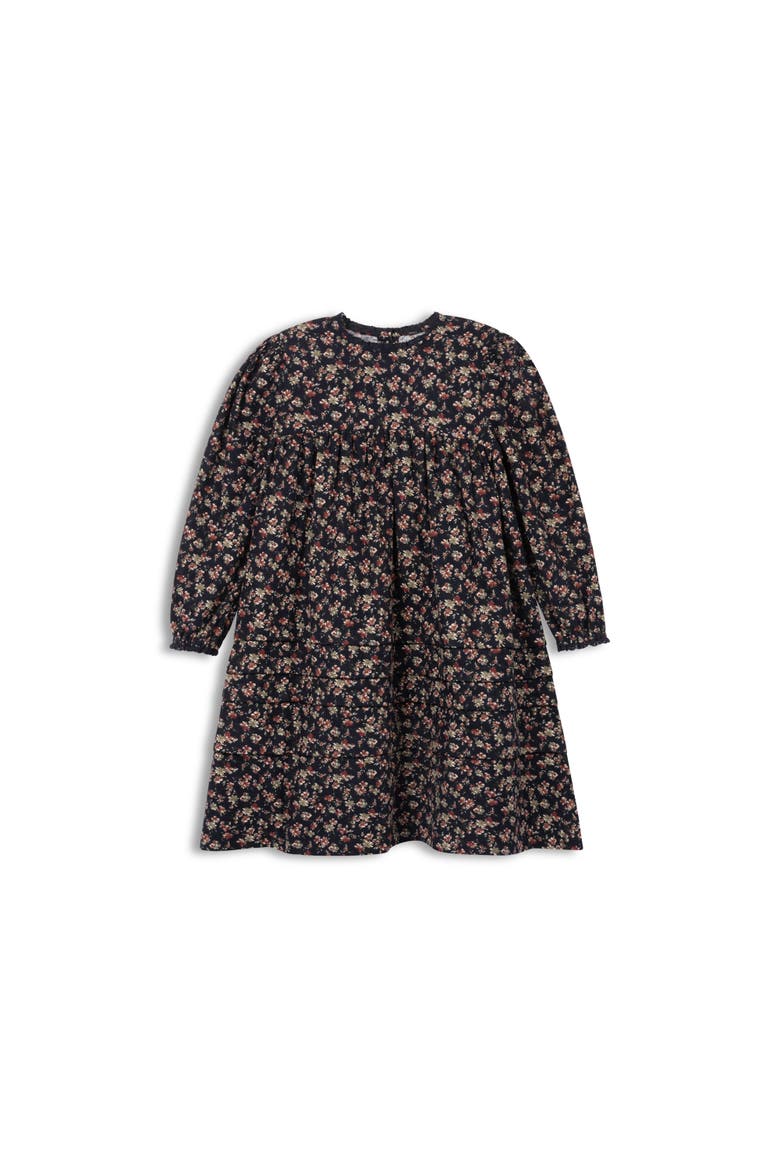 Looms Brushed Floral Dress Collection, Main, color, Navy