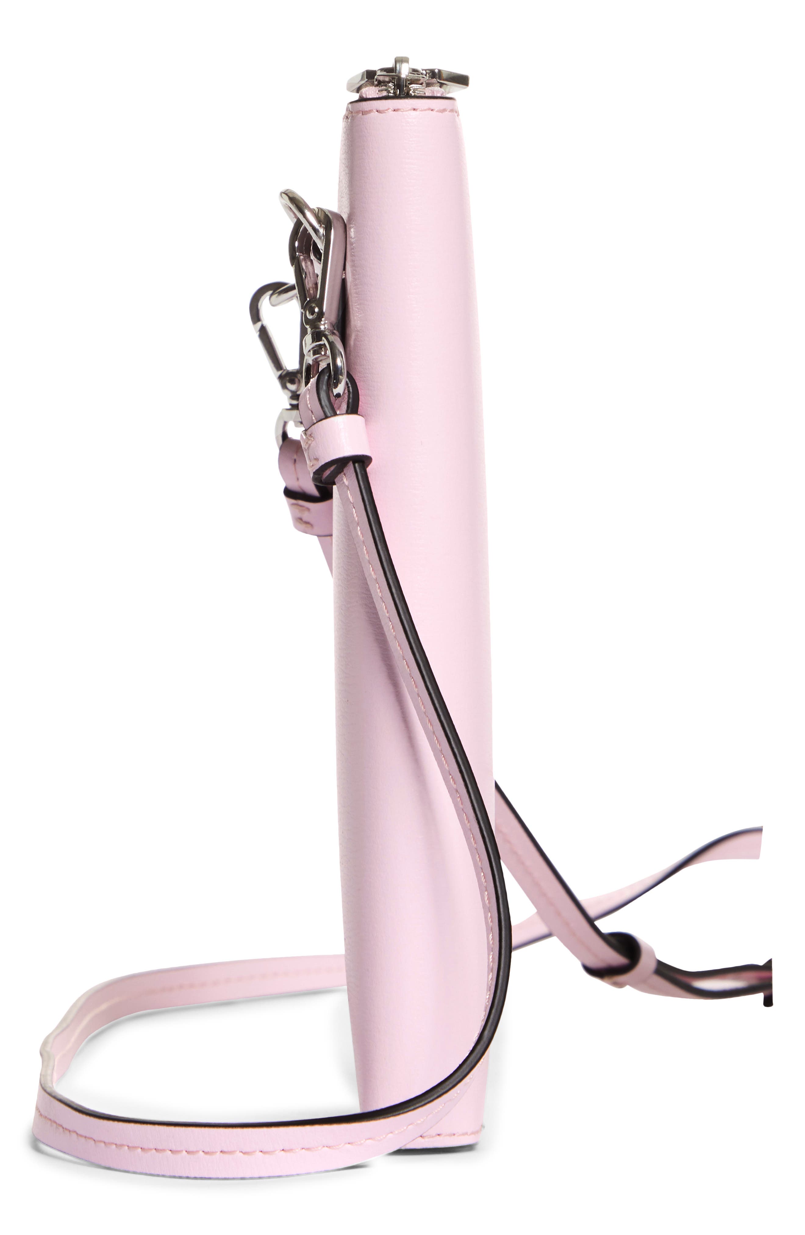 Leather Phone Crossbody Bag, Alternate, color, CHERRY BLOSSOM