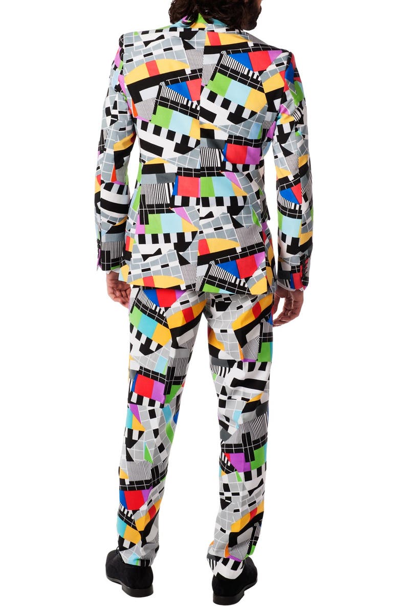 OppoSuits 'Testival' Trim Fit Two-Piece Suit with Tie, Alternate, color, Grey