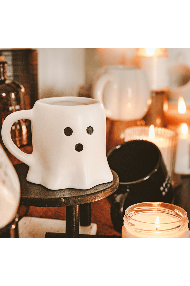 Ghost 12 oz Halloween Coffee Mug, Alternate, color, White