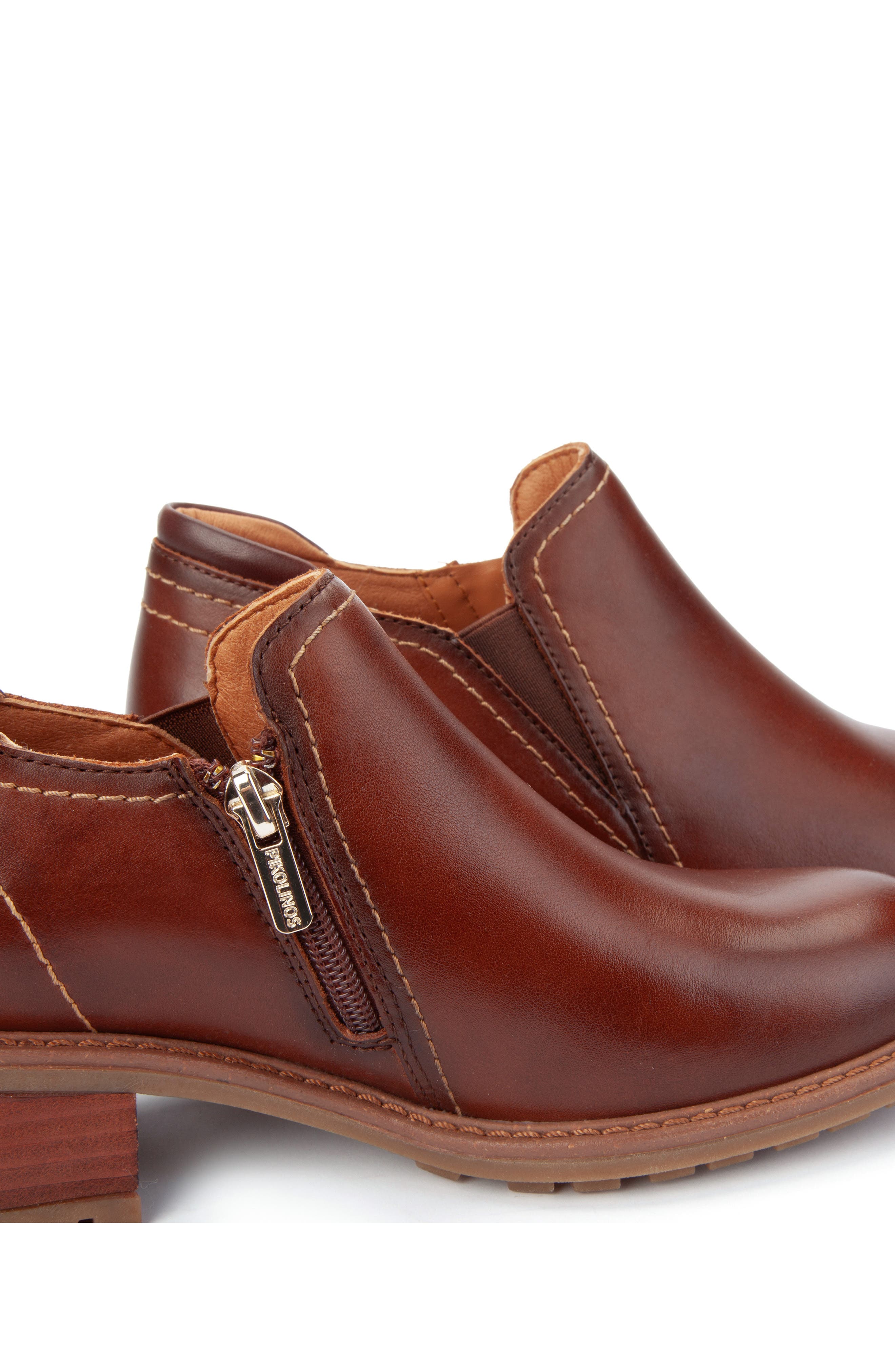 Medina Leather Bootie, Alternate, color, CUERO