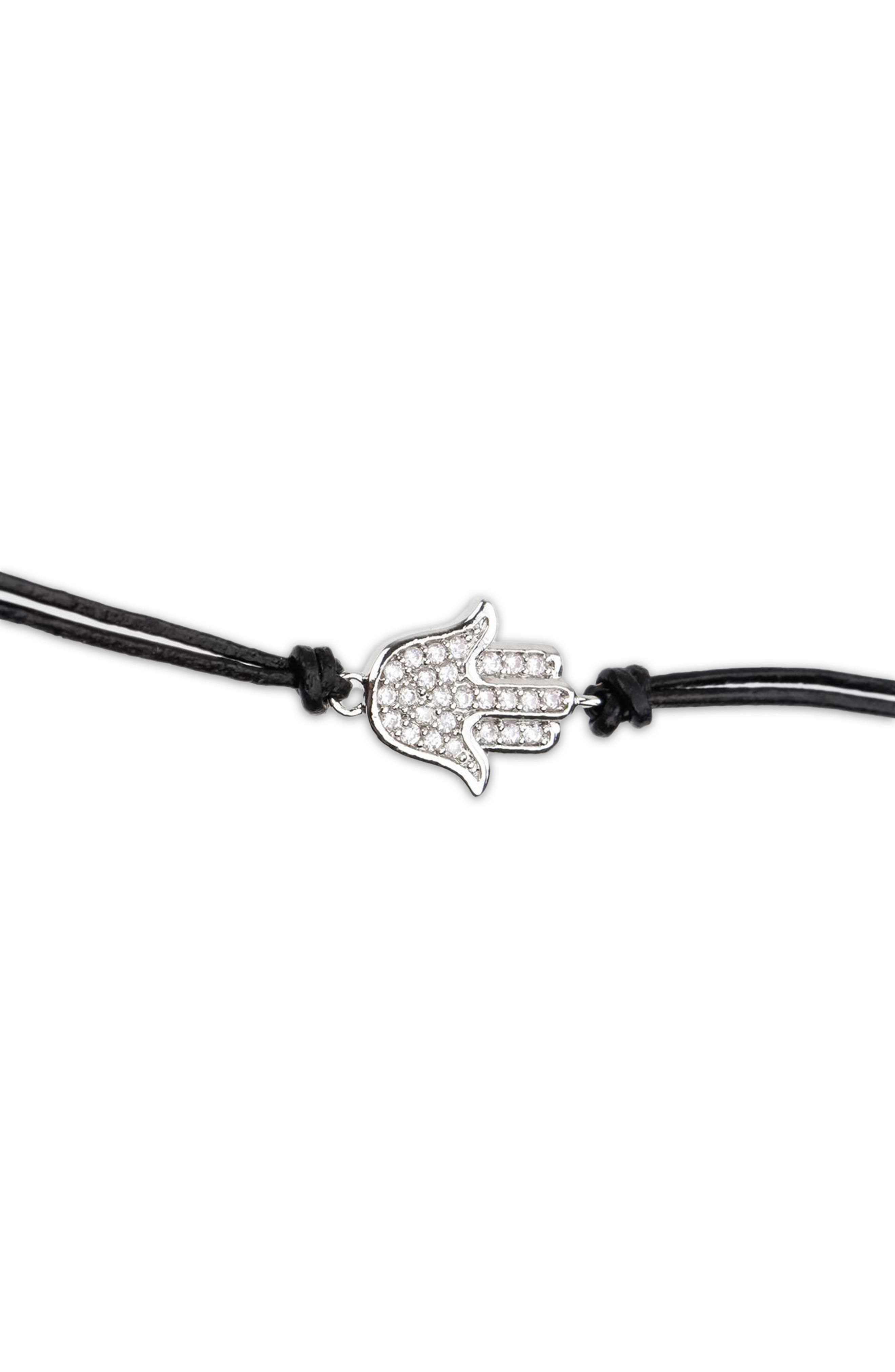 SAACHI Pavé Crystal Hamsa Choker Necklace
