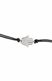 SAACHI Pavé Crystal Hamsa Choker Necklace