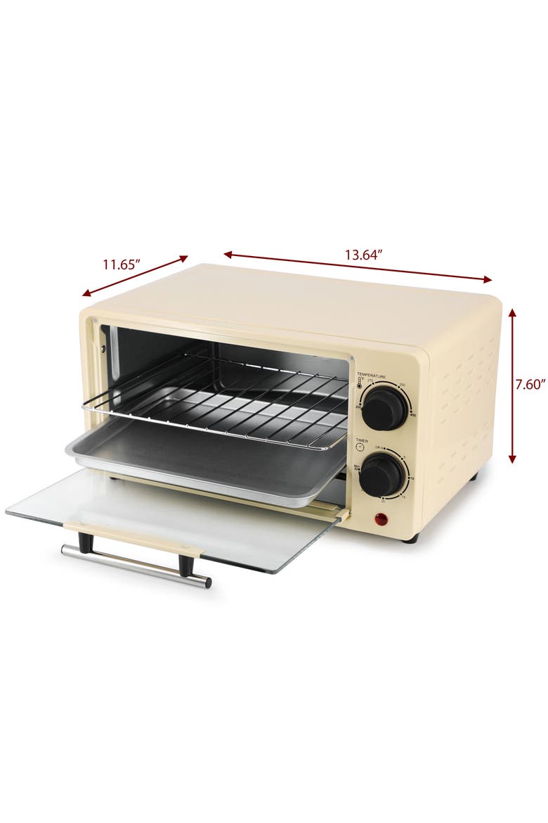 9.5 Quart Electric Counter Top Toaster Oven, Alternate, color, Cream