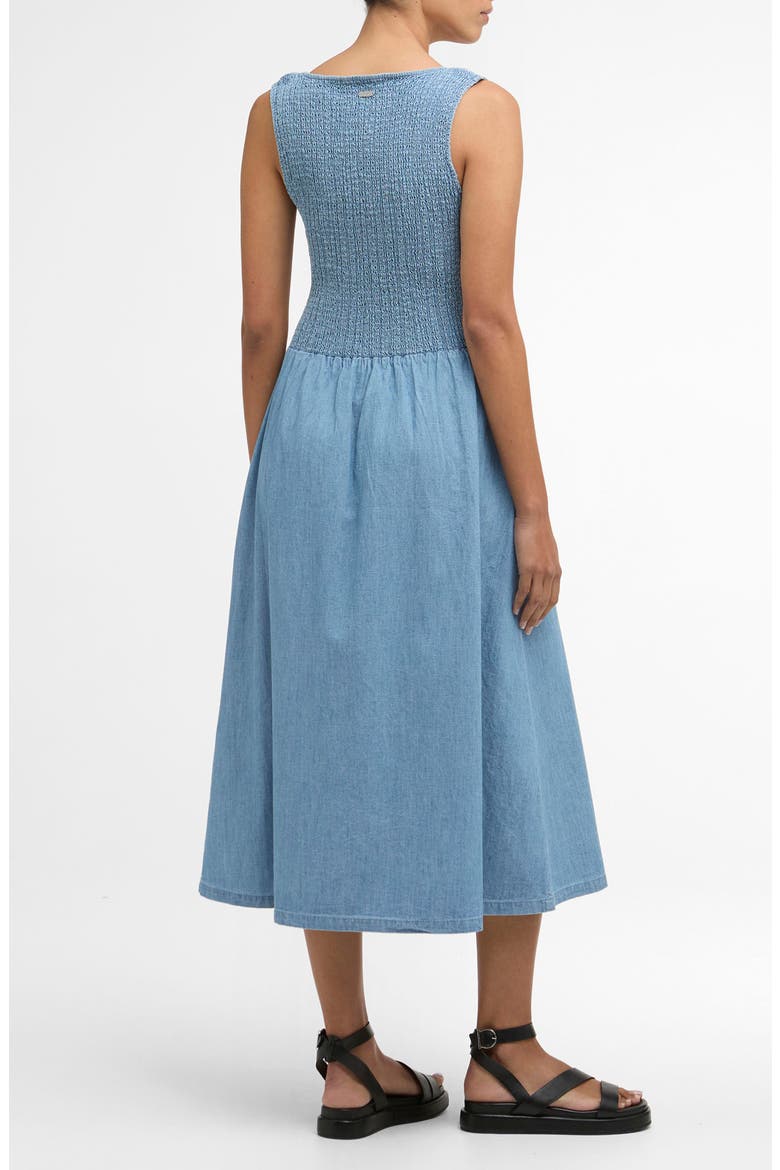 Josie Sleeveless Chambray Midi Dress, Alternate, color, CHAMBRAY