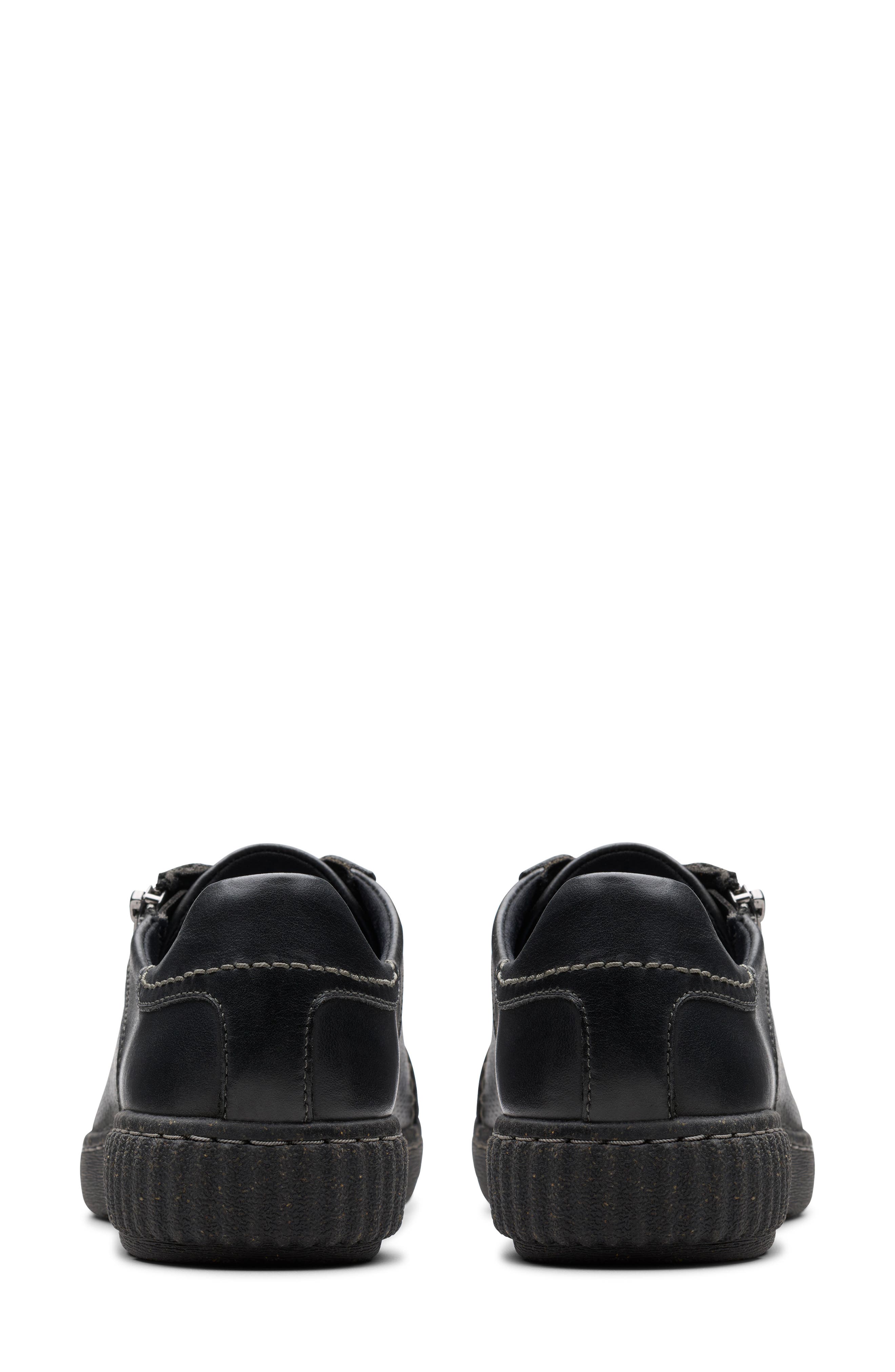 Clarks<sup>®</sup> Caroline Janna Low Top Sneaker, Alternate, color, Black Leather