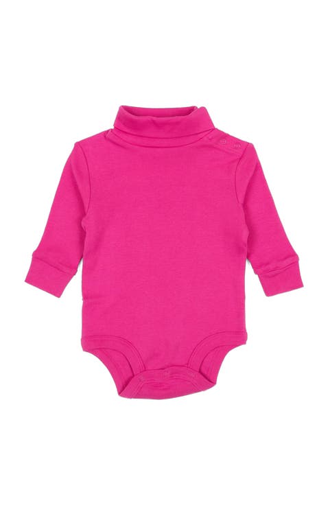 Baby Turtleneck Bodysuit, Cotton Long Sleeve
