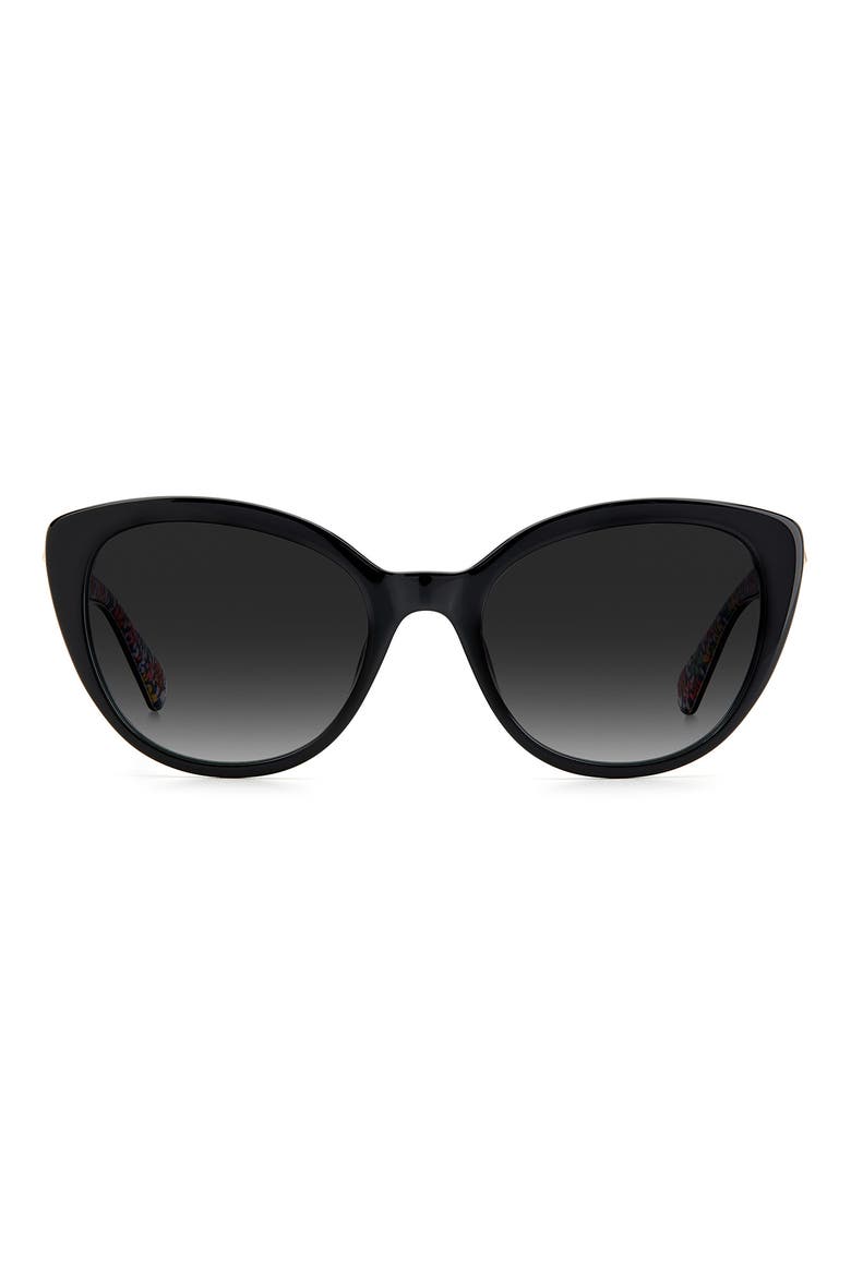amberlees 55mm gradient eat eye sunglasses, Main, color, BLACK / GRAY