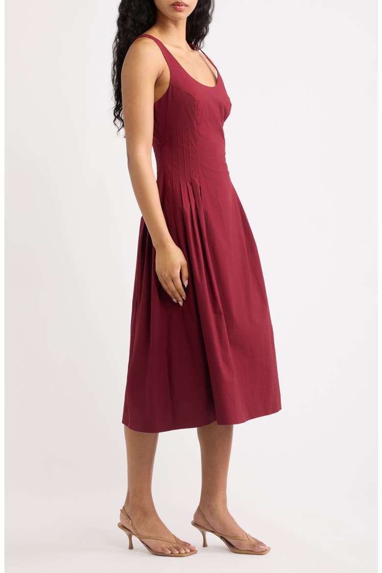 The Josie Midi Dress, Alternate, color, SANGRIA