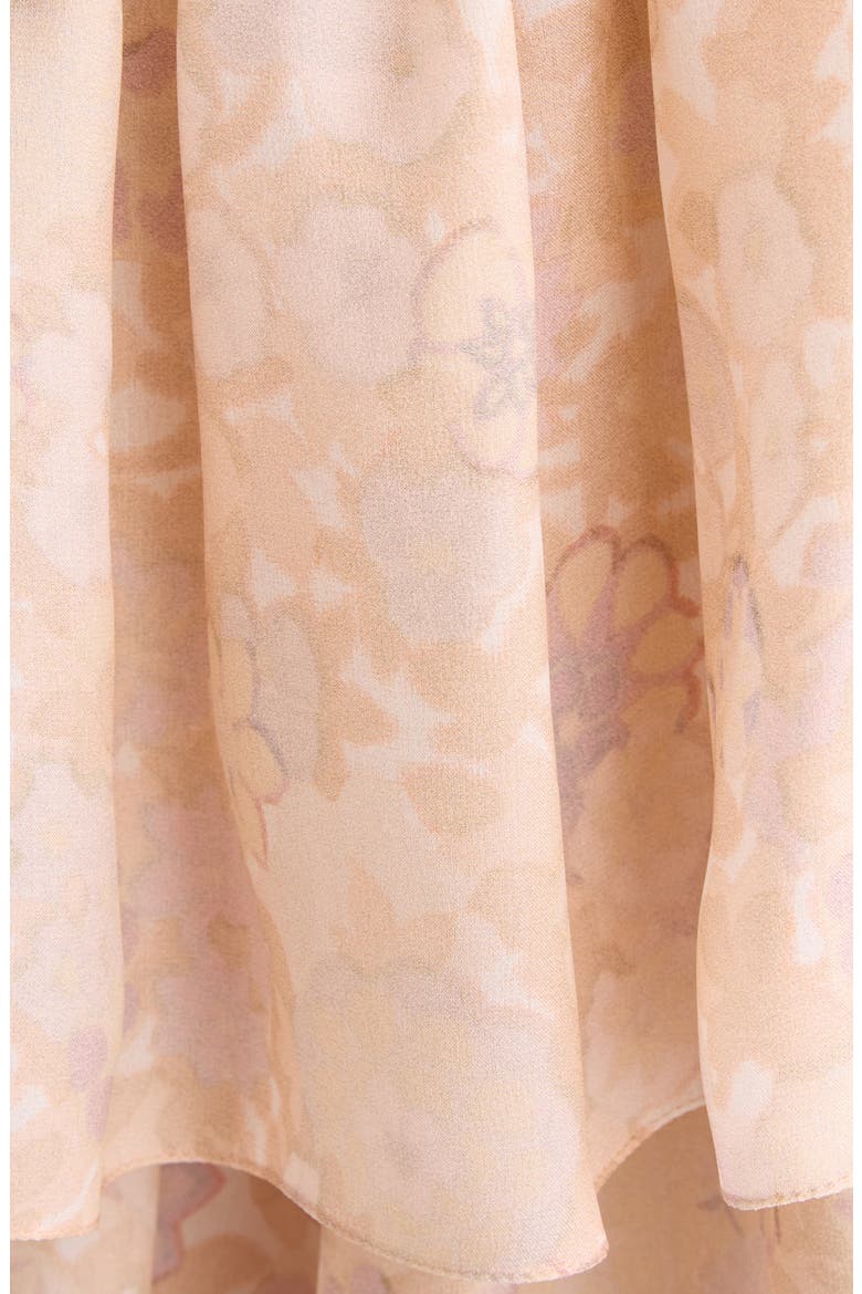 Painted Flower Silk Charmeuse Top, Alternate, color, MULTICOLOR PINK 1