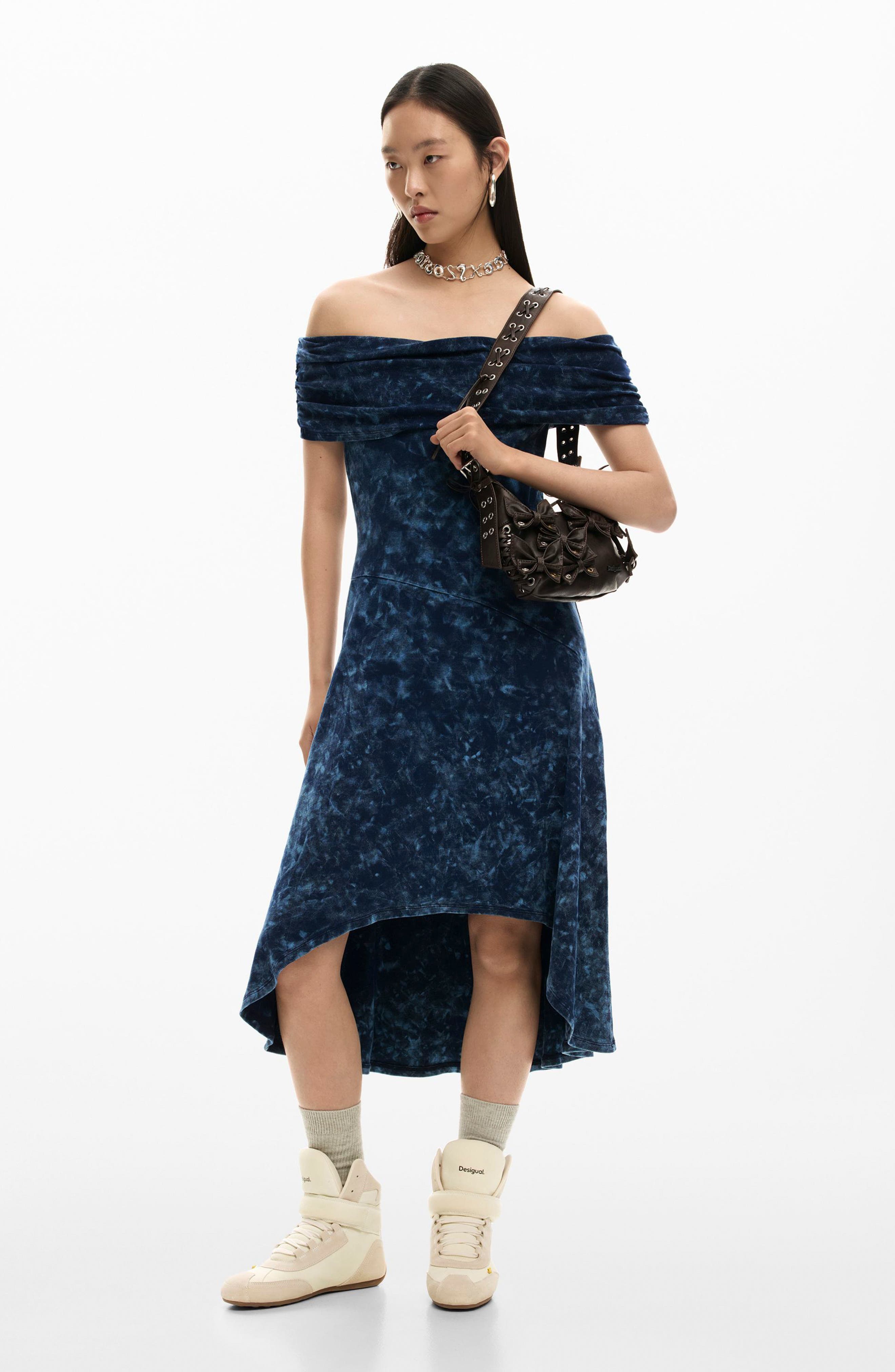 Desigual Small Butterfly Appliqué Handbag, Alternate, color, Brown