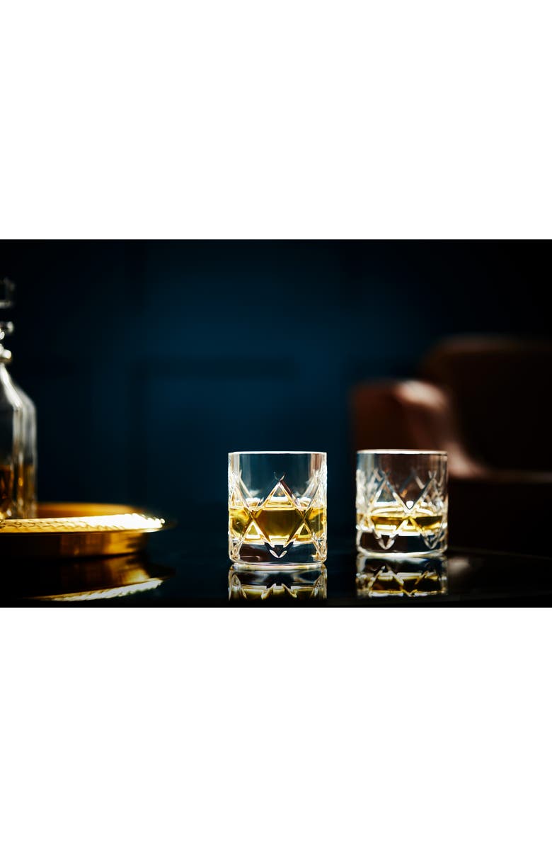 Waterford Set of 2 Connoisseur Olann Straight Lead Crystal Tumblers, Alternate, color, Clear