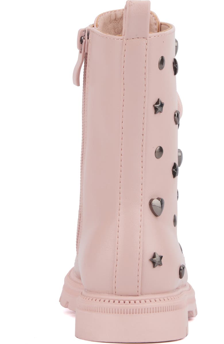 OLIVIA MILLER Kids' Astro Stud Combat Boot, Alternate, color, Blush