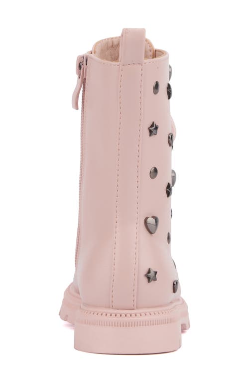 Olivia Miller Kids' Astro Stud Combat Boot In Pink