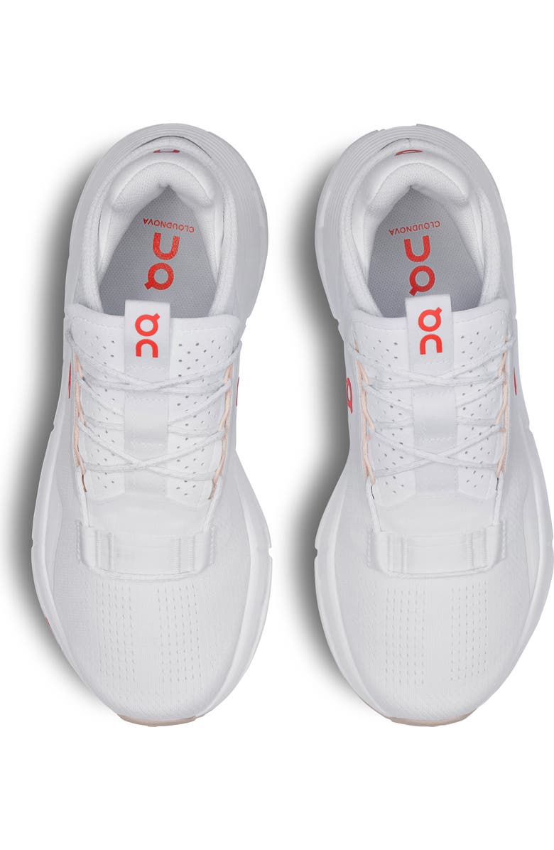 On Cloudnova 2 Sneaker, Alternate, color, White/ Flame