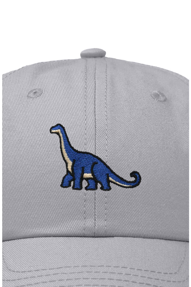 Brachiosaurus Dad Cap, Alternate, color, Gray