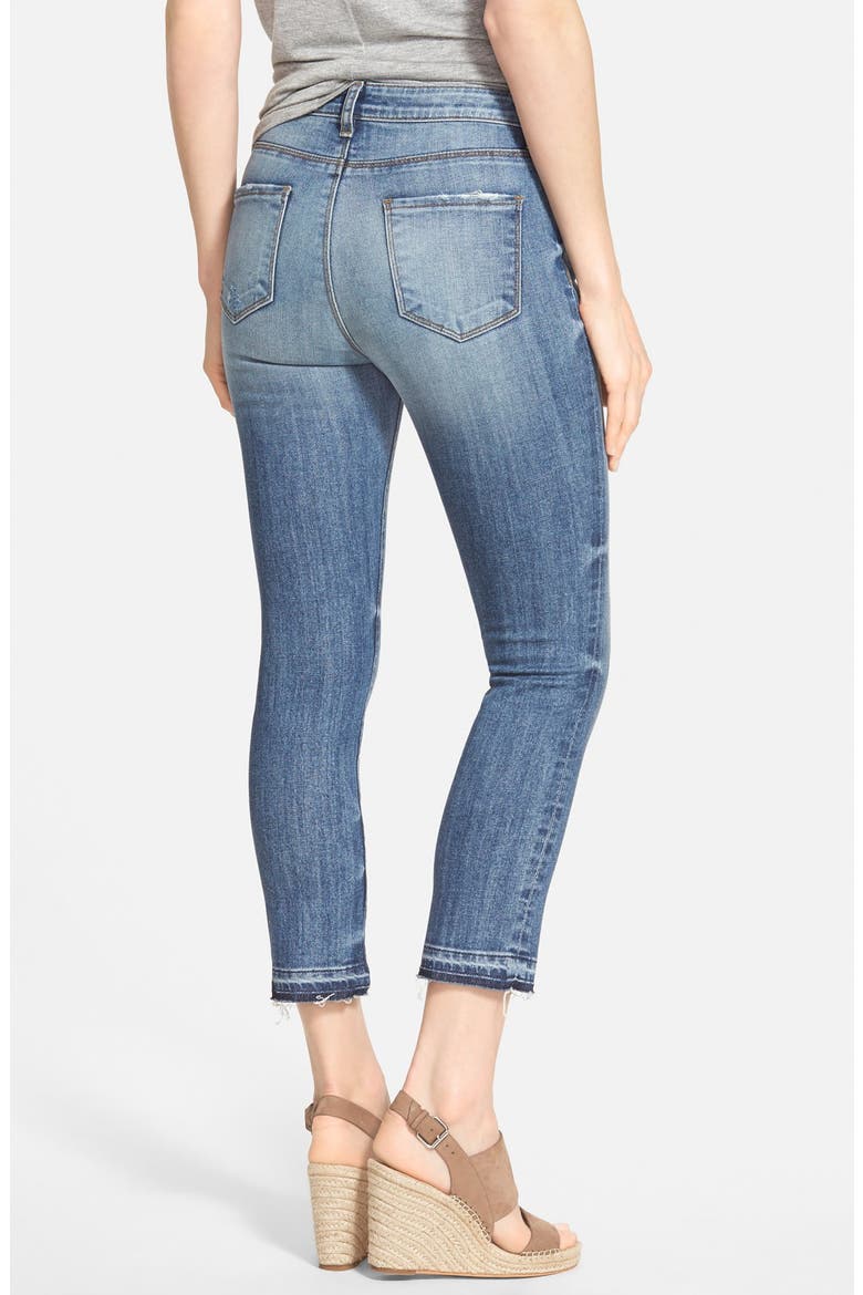 'Reese' Distressed Stretch Ankle Straight Leg Jeans, Alternate, color, FANTASTIC
