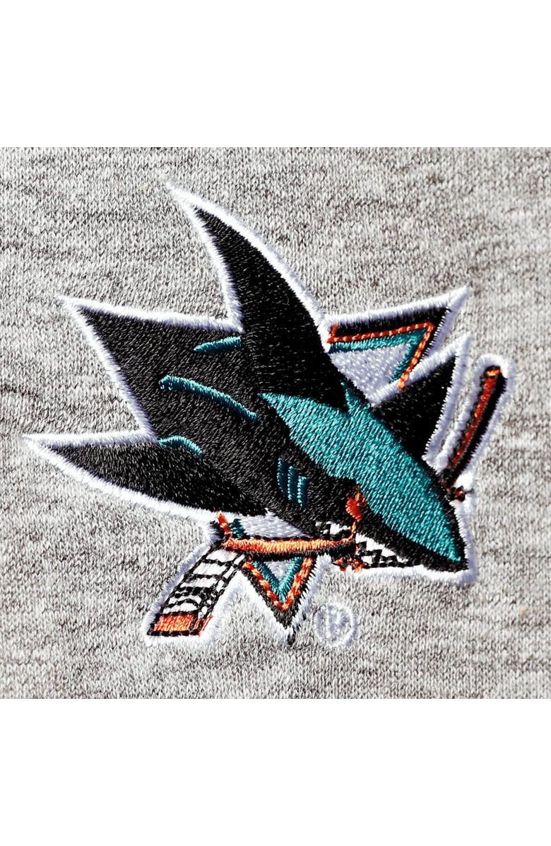 Tommy Hilfiger Men's Tommy Hilfiger Heathered Gray San Jose Sharks Mario Quarter-Zip Jacket, Alternate, color, 