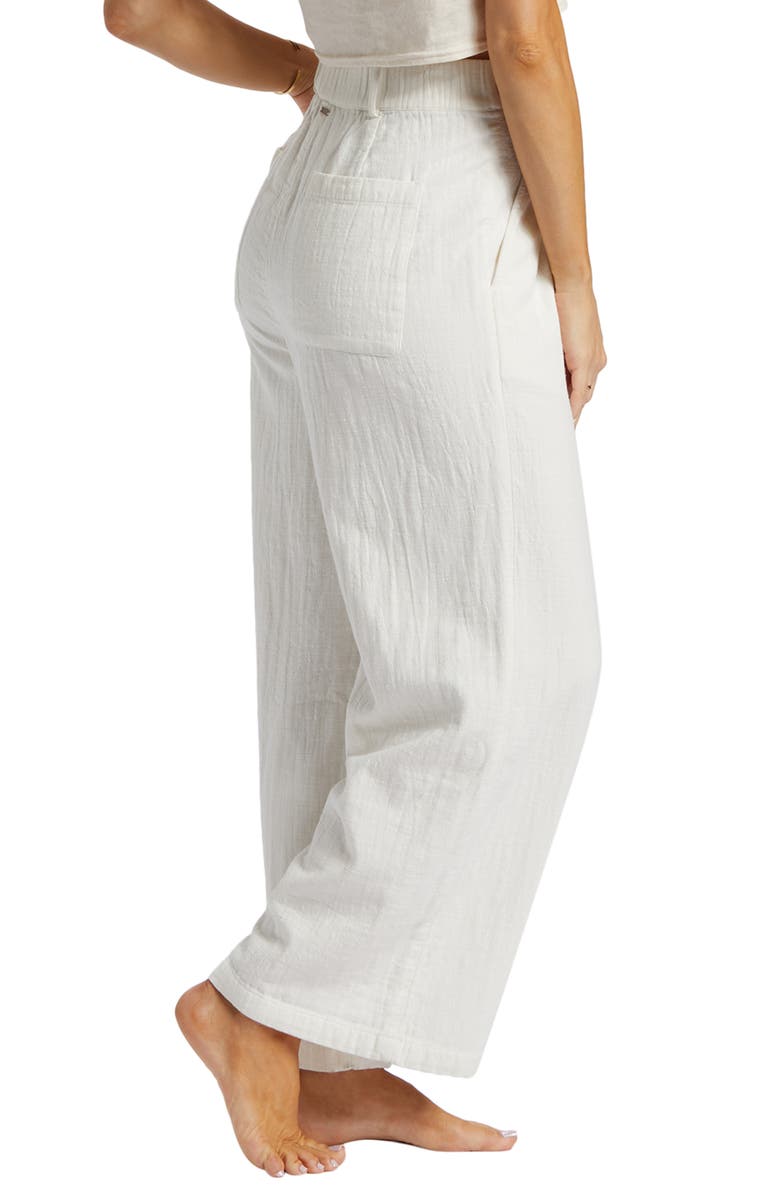 Billabong Tailor Made Wide Leg Cotton Pants, Alternate, color, 