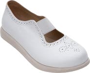 Forever & Always Shoes CHELLE Elastic Leather Flat