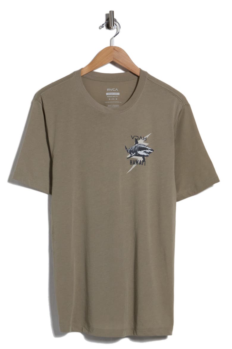 Tiger Shark Graphic T-Shirt, Main, color, COVERT GREEN