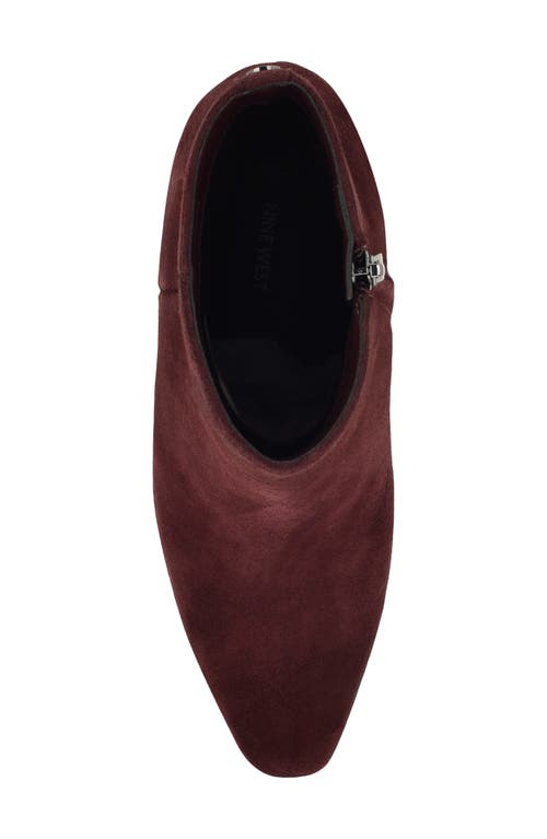 Nine West Reraye Bootie In Burgundy