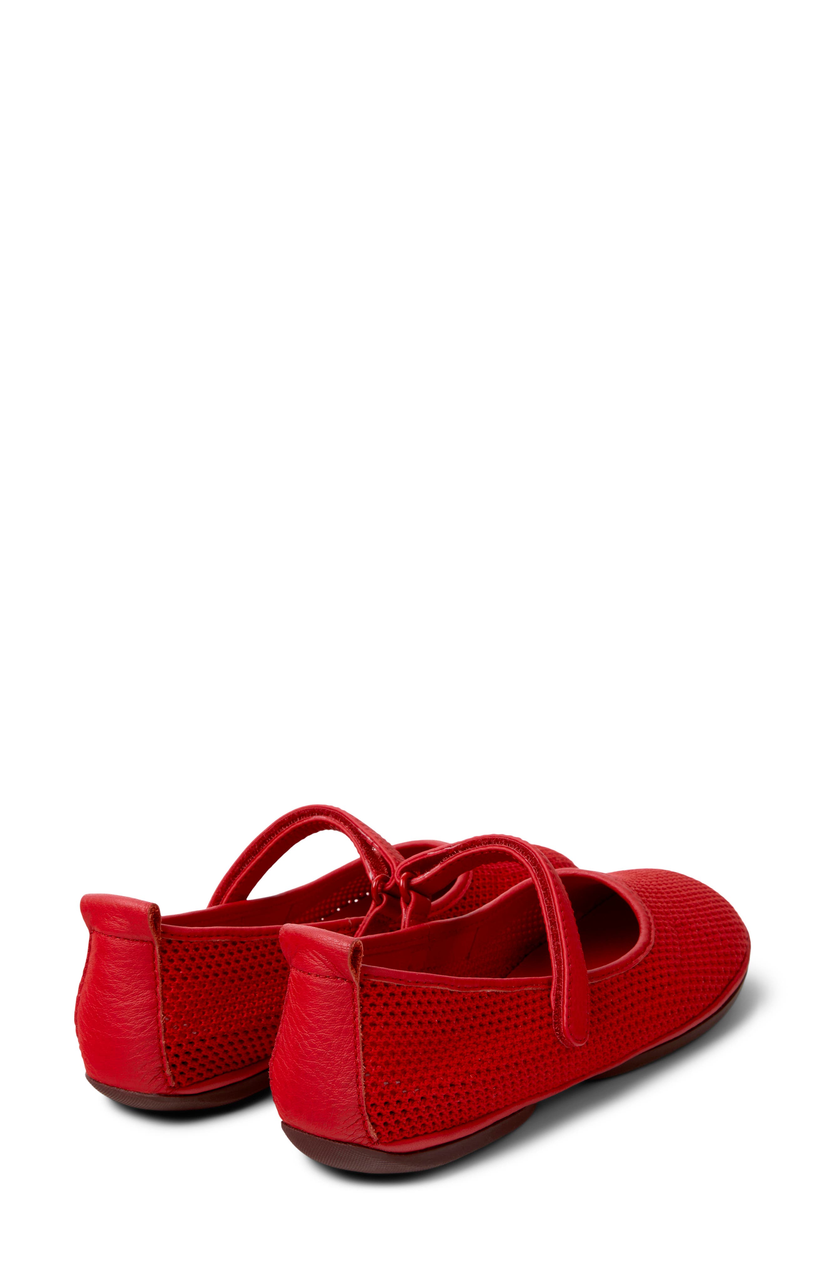 Right Nina Flat, Alternate, color, MEDIUM RED