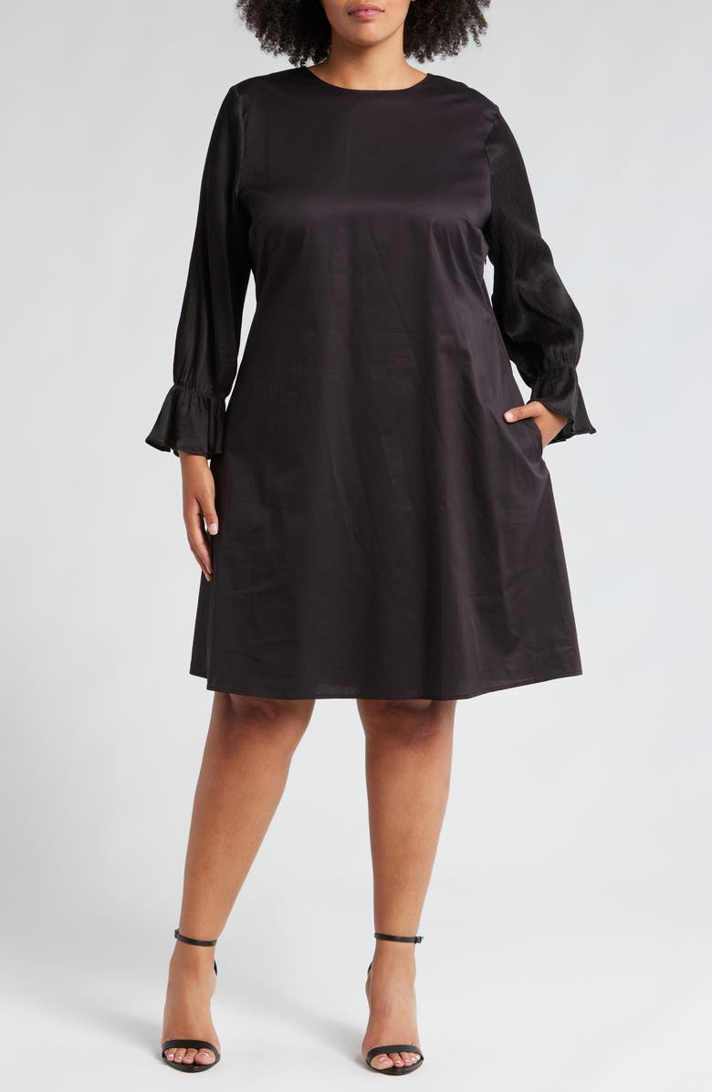 HARSHMAN Thaila Long Sleeve A-Line Dress, Main, color,