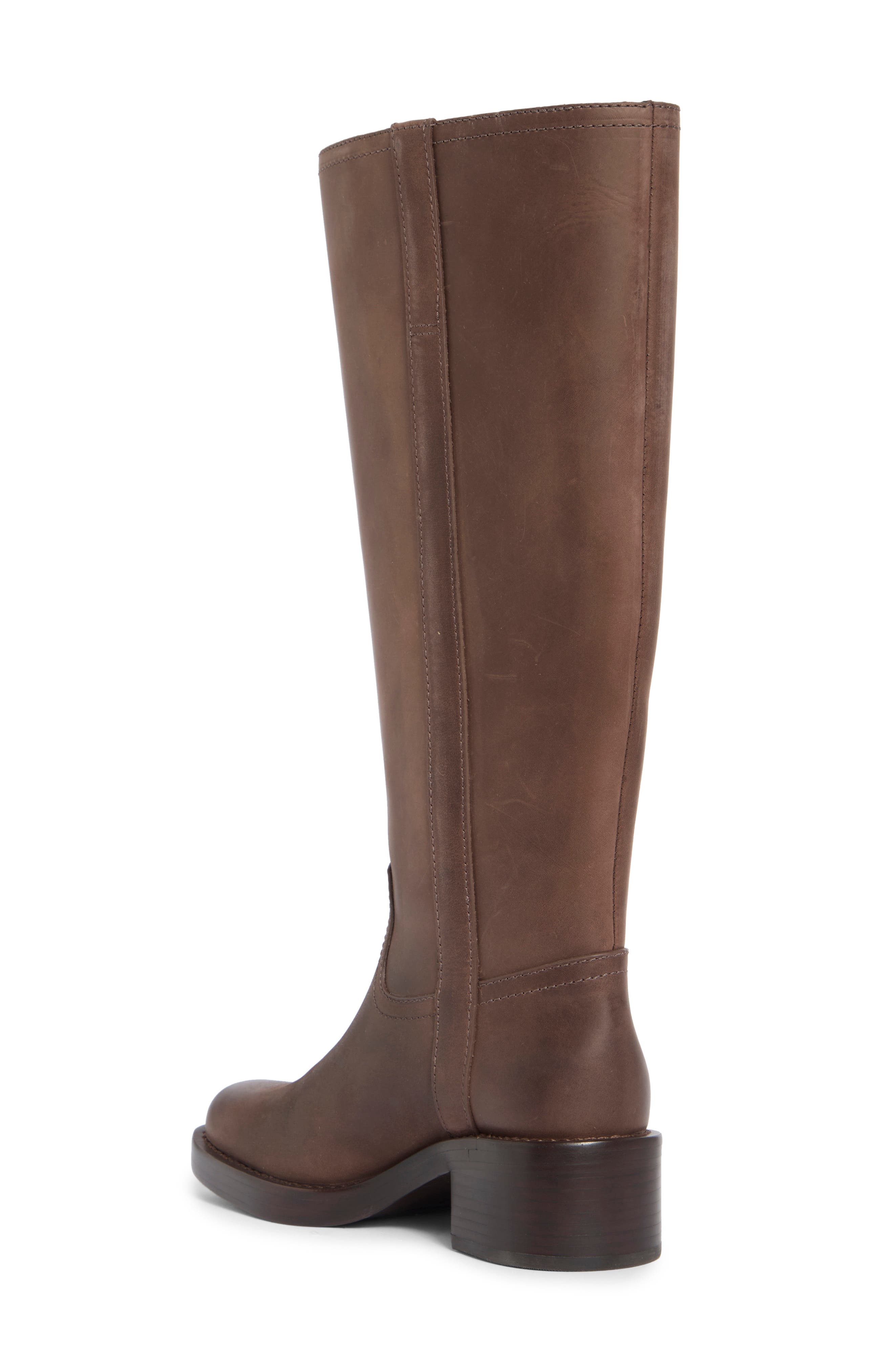 Frances Knee High Boot, Alternate, color, DISTRESSED BROWN