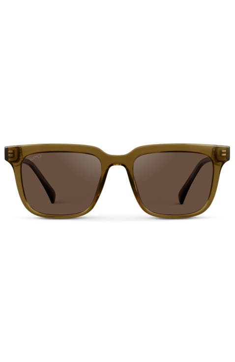 Wilson - 51mm Square Polarized Sunglasses