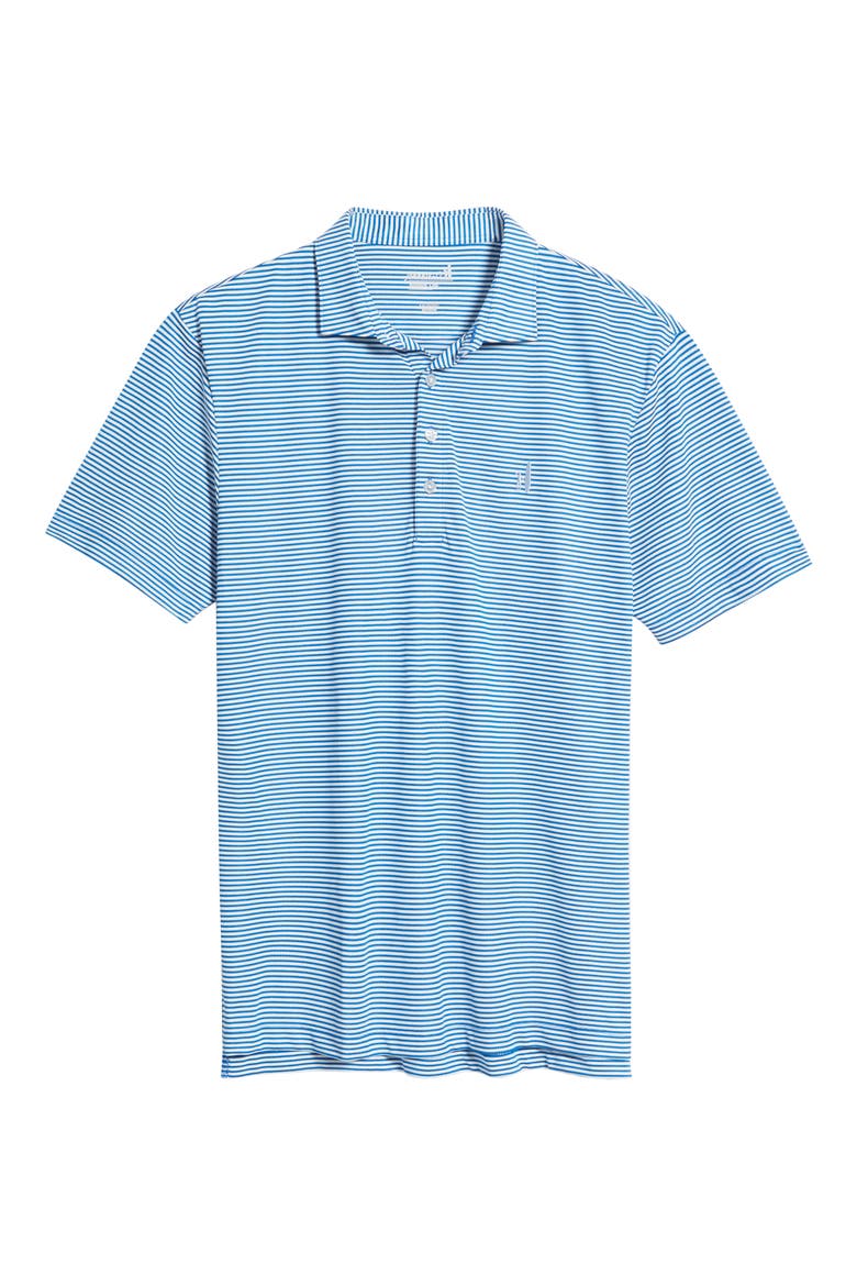 Dru Stripe Performance Polo, Alternate, color, PALISADES BLUE